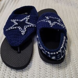 Cowboys flip flops